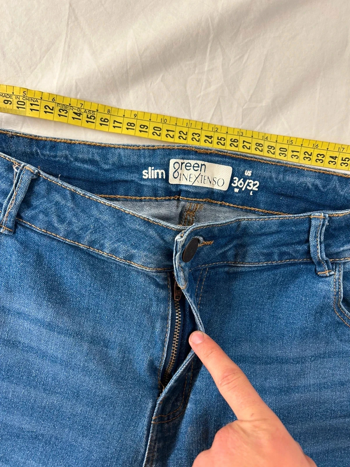 Blue slim fit Green in extenso jeans w36 l32 – photo 8